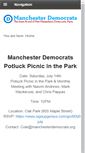Mobile Screenshot of manchesterdemocrats.org