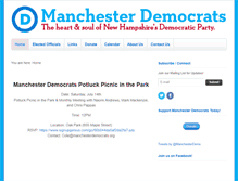 Tablet Screenshot of manchesterdemocrats.org